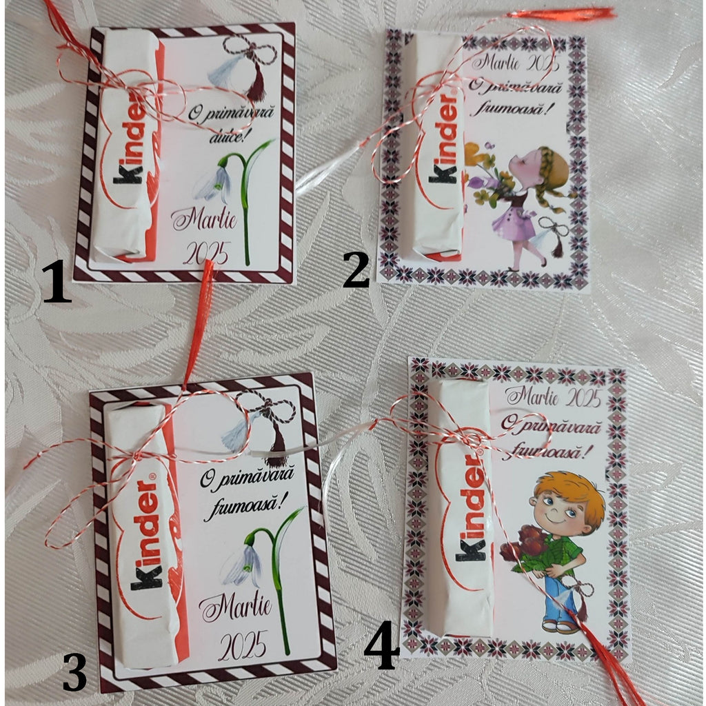 Martisor dulce - ciocolatica kinder