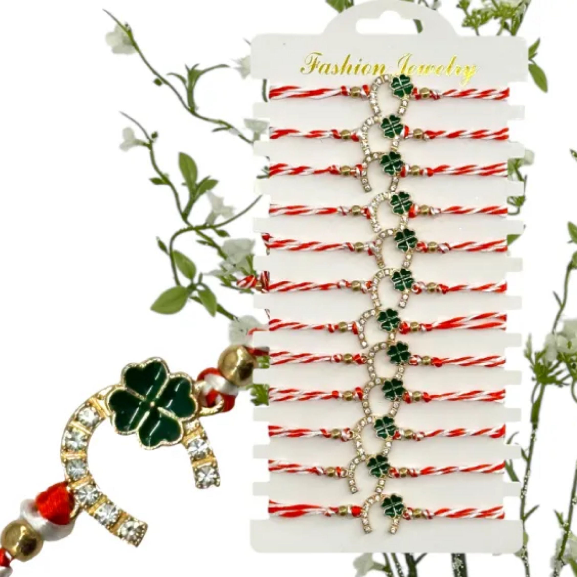 Mărțișoare bratara Potcoavă –  brățări cu șnur împletit și închidere reglabilă