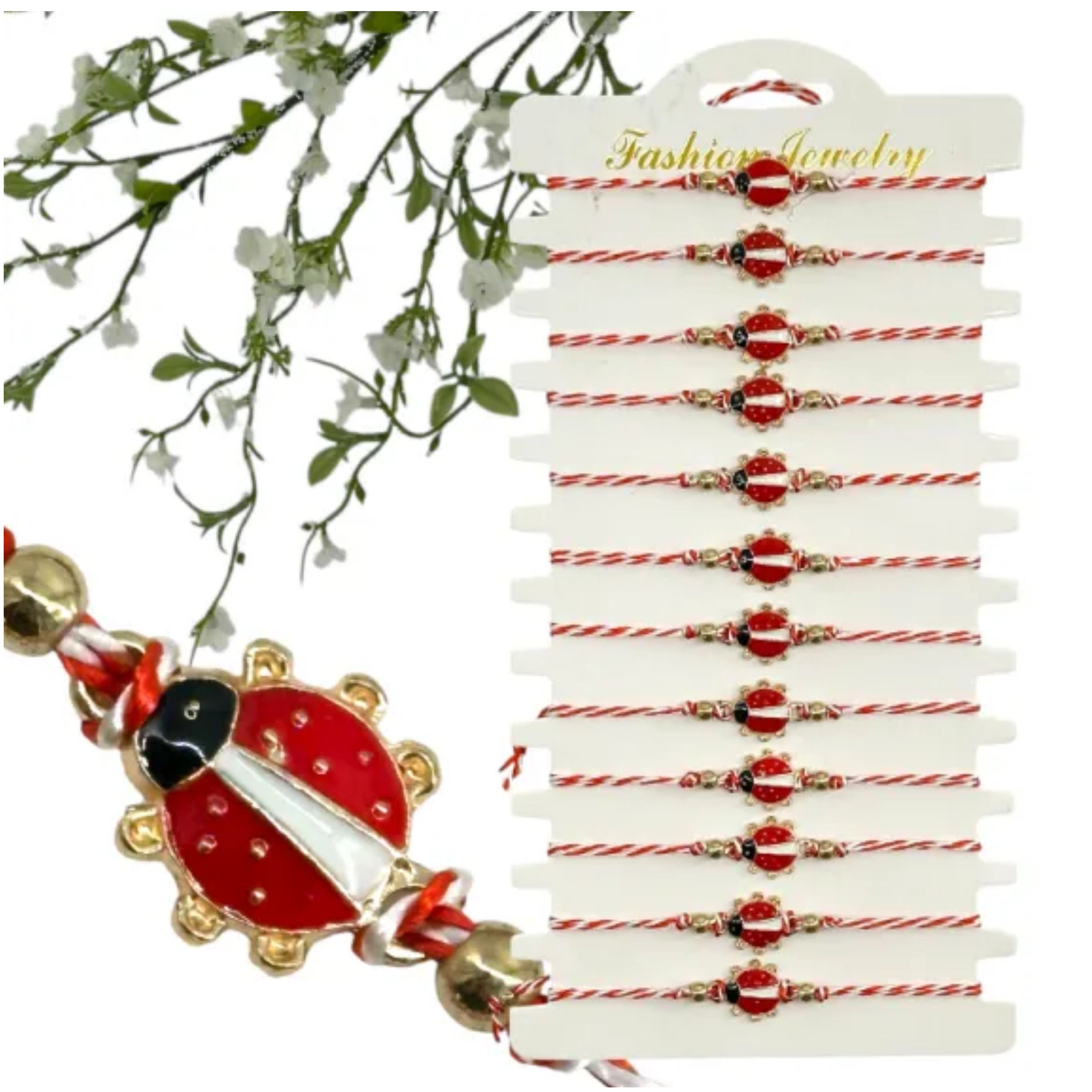 Mărțișoare brataraBuburuză – brățări cu șnur împletit și închidere reglabilă