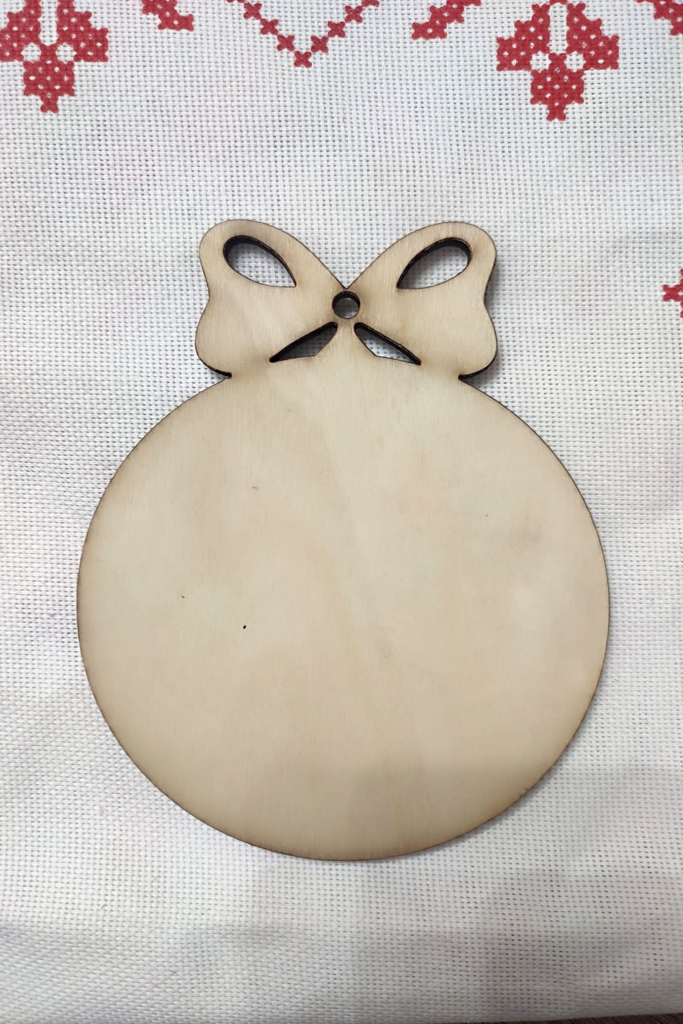 Glob din lemn pentru decorațiuni - Blank decorativ pentru Crăciun și proiecte DIY