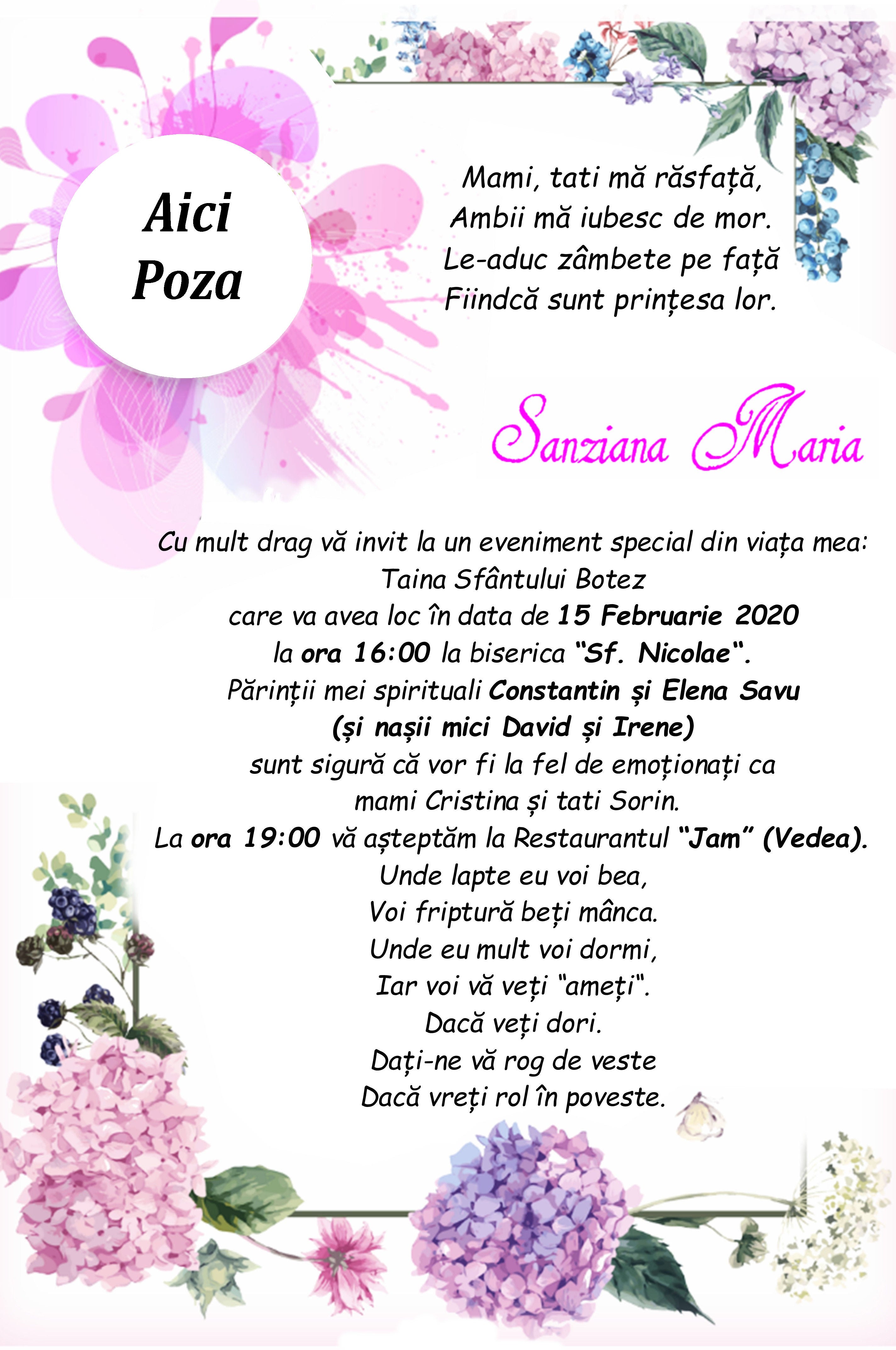 Invitatie digitala - Botez - Flori 02