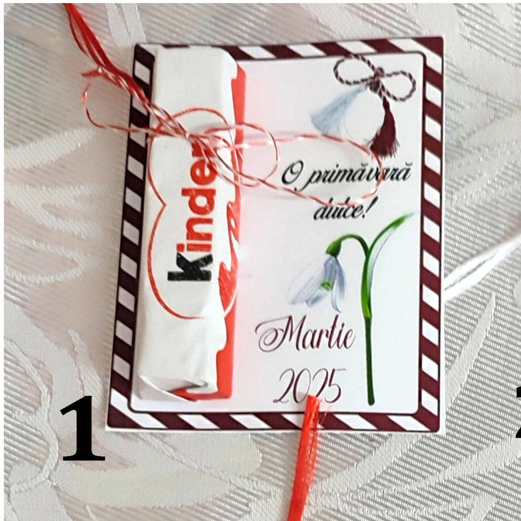 Martisor dulce - ciocolatica kinder