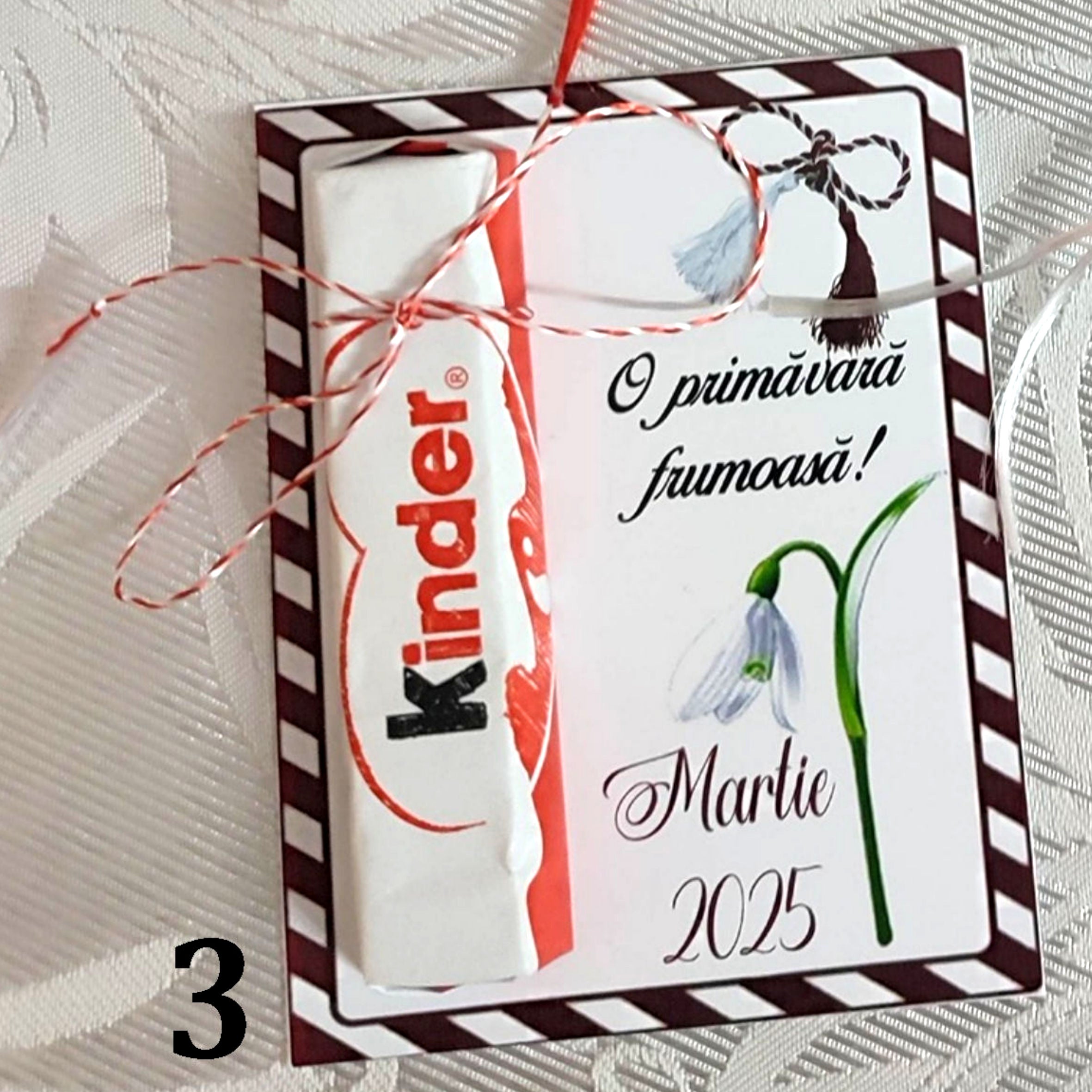 Martisor dulce - ciocolatica kinder