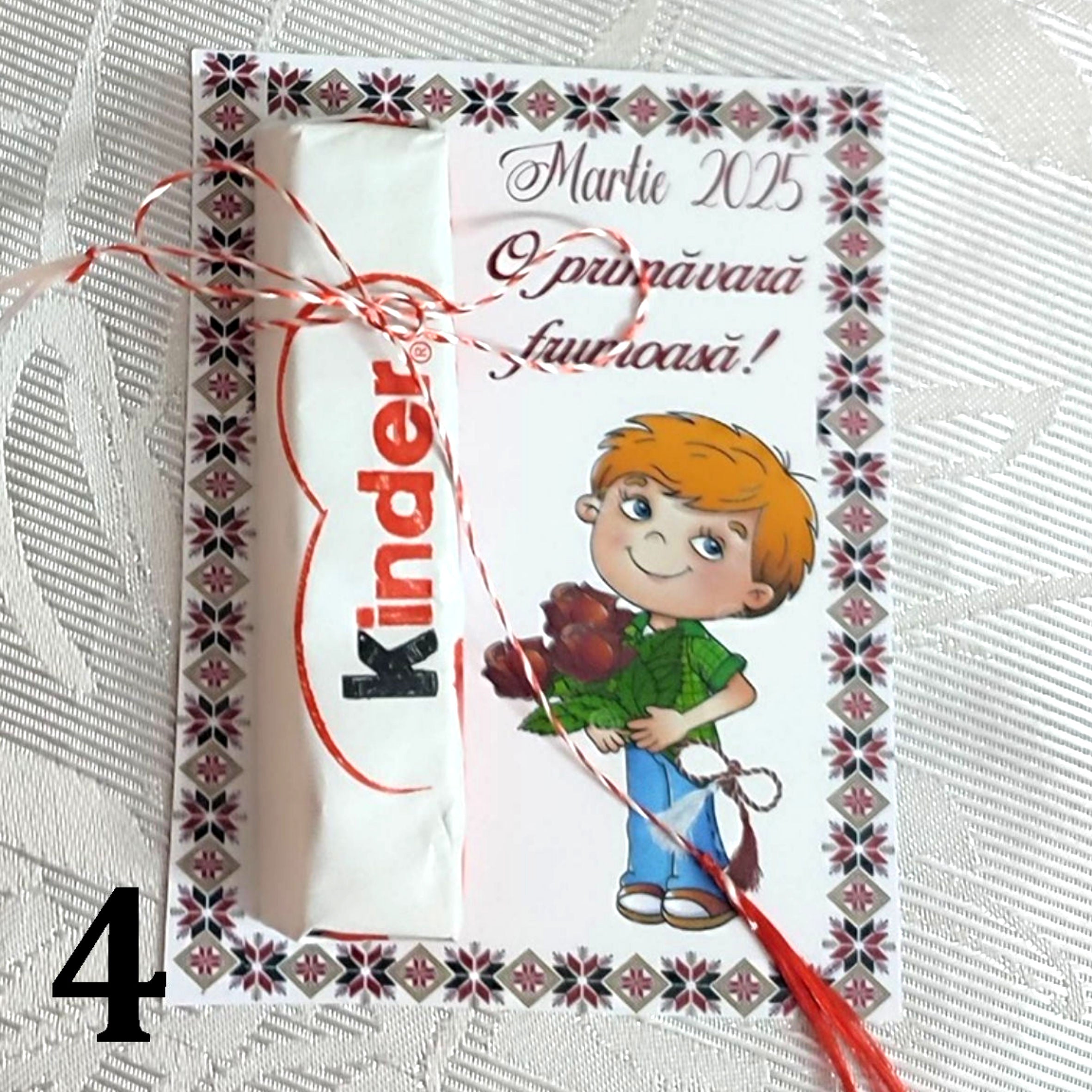 Martisor dulce - ciocolatica kinder