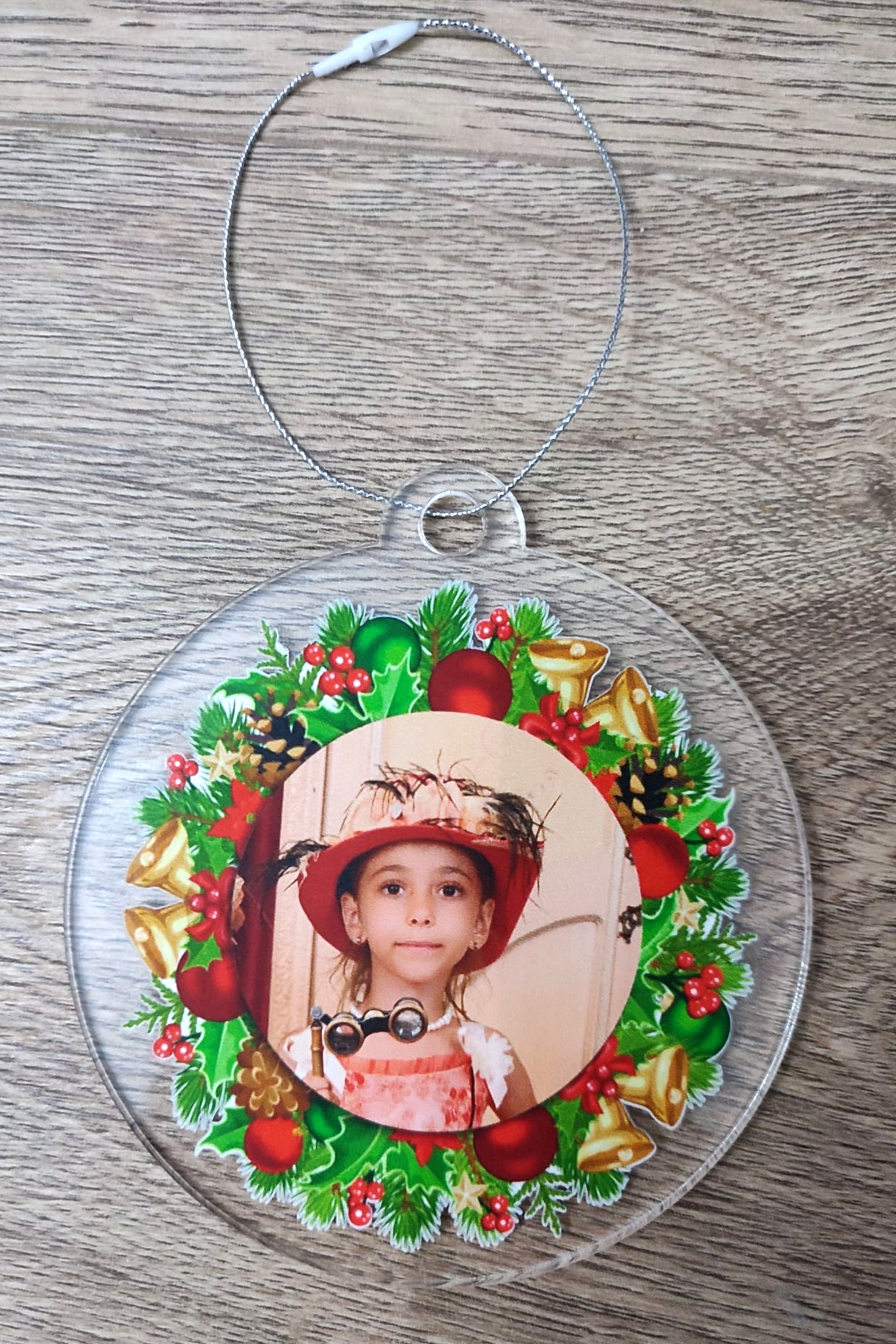 Glob foto personalizat de Crăciun