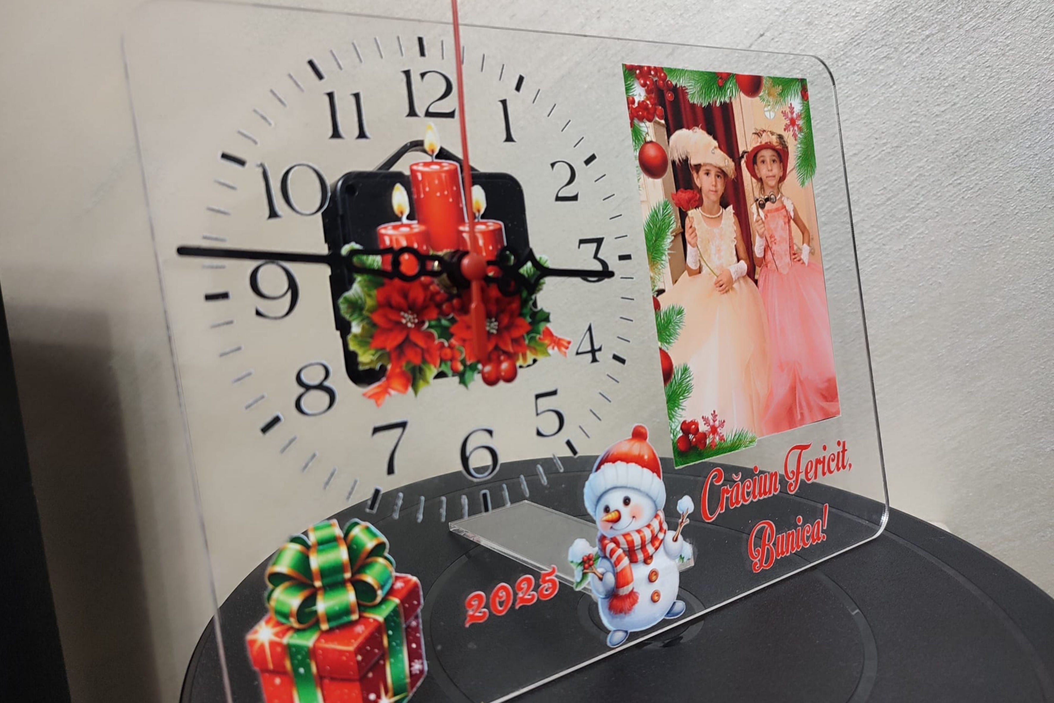 Ceas Magic Personalizat – Amintire din Plexiglas
