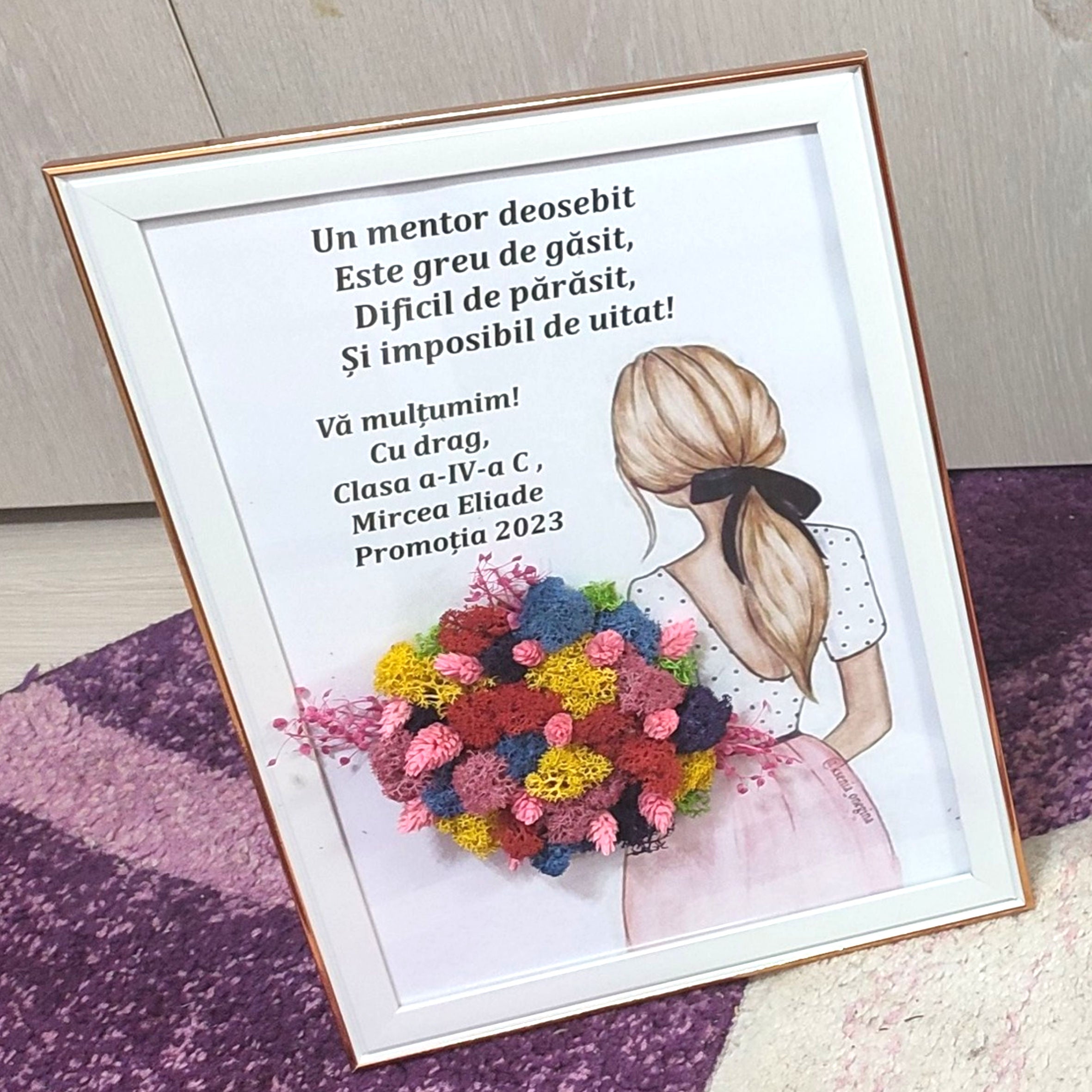 Tablou A4 personalizat - Un mentor deosebit...